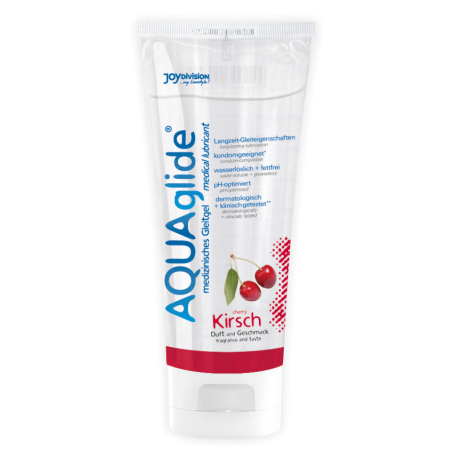 JoyDivision AQUAglide Lubricant, Cherry, 100 ml (3,4 oz) - Lubricants