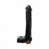 SI IGNITE Cock with Balls and Vibration, 23 cm (9 in), Black - TOYS