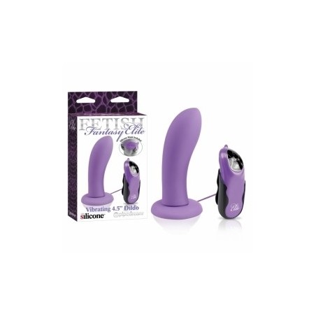 Fetish Fantasy Elite, Vibrating Dildo, 11 cm (4,3 in), Purple - TOYS